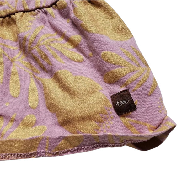 Tea Collection Honey Myrtle Twirl Baby Dress Size: 18-24M Pink/Gold - Picture 5 of 5